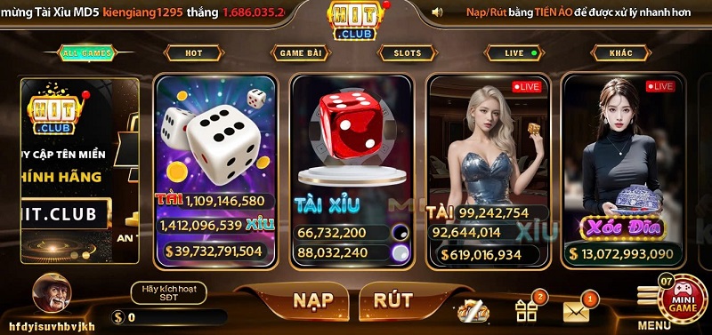 cổng game hitclub