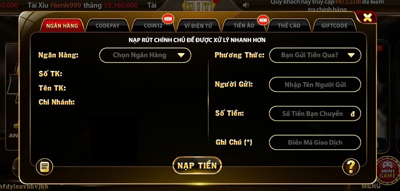 nạp tiền hitclub