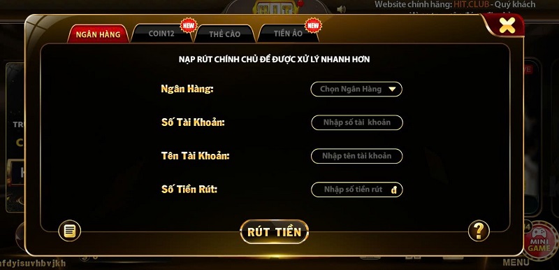 rút tiền Hitclub